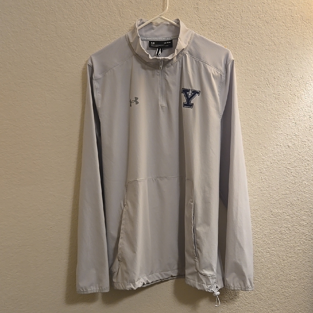 Under Armour Yale University Quarter-Zip Jacket - Light Grey - Large